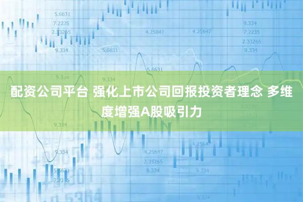 配资公司平台 强化上市公司回报投资者理念 多维度增强A股吸引力